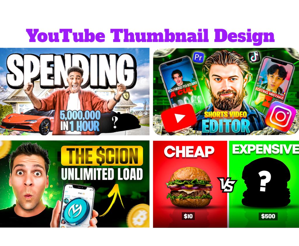 YouTube Thumbnail Graphic Design, Dream BD Agency