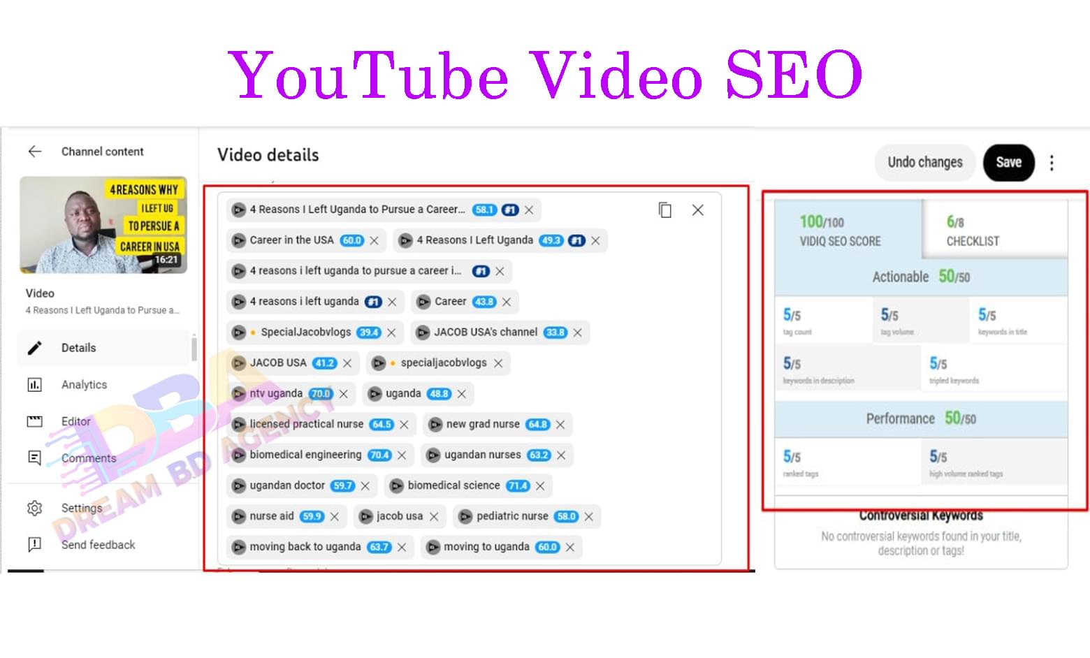 YouTube Video SEO, Dream BD Agency
