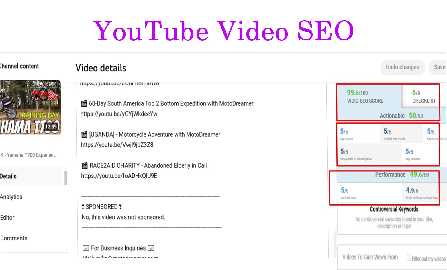 YouTube Video SEO, Dream BD Agency